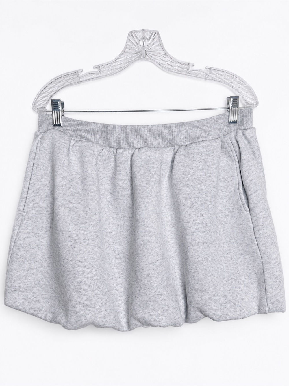 aerie Light Gray Bubble Skirt with lining